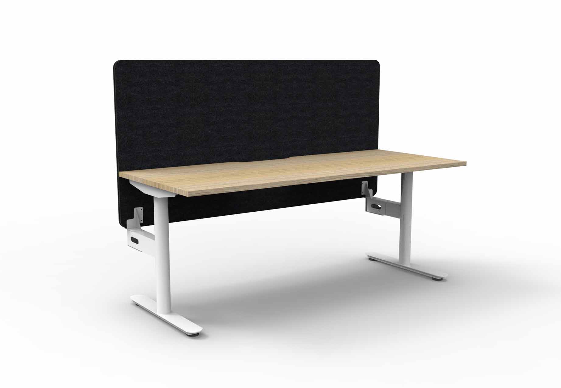 Halo Static Single Sided Workstation - with Eco Screen